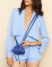 Penelope Mini Crochet Crossbody Bag-Cobalt