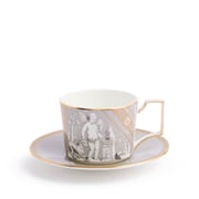 Renaissance Grey Teacup Saucer