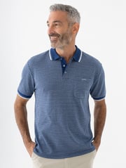 Cougars Jacquard Polo Royal Sky