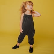Strappy Jumper - 'Washed Black Denim'