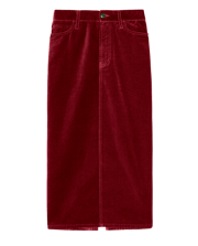 The Velvet Column Skirt. -- Bordeaux