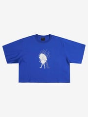 Morton Salt Blue Cropped Tee