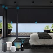 SmartWings Motorized Roller Shades 100% Blackout Eclipse