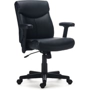 Staples Traymore Ergonomic Faux Leather Swivel Computer and Desk Chair, Black (59425-CC)