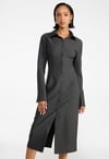 Corset Midi Suiting Shirt Dress
