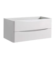 Fresca  FCB9040WH Tuscany 40" Glossy White Floating Modern Bathroom Vanity