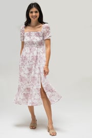 Marie Smocked Midi Dress