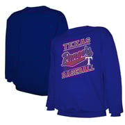 Men's Texas Rangers Stitches Royal Lightweight Crew Sweatshirt