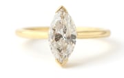Armored Marquis Cut Diamond Ring