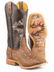 Men's Tin Haul Gospel with John 3:16 Sole Boots 0077-0426