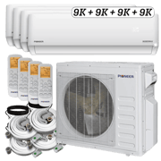 Pioneer Tri-Zone 36,000 BTU Ductless Mini Split Heat Pump (12k + 12k + 12k)