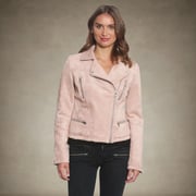 Women's Faux Suede Biker Jacket - FINAL SALE