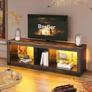 Bestier Entertainment Center LED Gaming TV Stand for 65/70 Inch TV