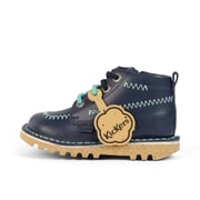 Infant Boys Kick Hi ZigZag Boots Leather Navy