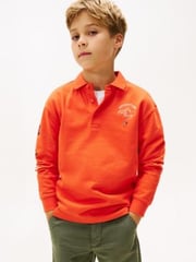 Kids' Long-Sleeve Camp Logo Polo Shirt