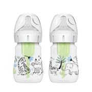 Dr. Brown’s Natural Flow® Anti-Colic Options+™ Wide-Neck Baby Bottle, 5oz/150mL, 2-Pack