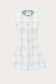 Grace Dress (White Tweed)