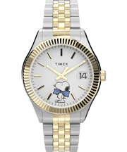 Timex x Peanuts® Timex Legacy Bowtie 34mm Stainless Steel Bracelet Watch