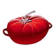 Staub Cast Iron - Specialty Shaped Cocottes 3 qt, Tomato, Cocotte, Cherry
