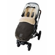 Naturally Sheepskins Weatherproof 2-in-1 Lambskin Pram Liner Footmuff - Deep Olive