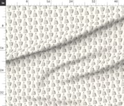 Fabric in spotty cone shells - Lola -bone white army green