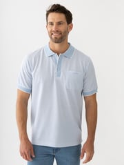 Cougars Jacquard Polo Sky Blue