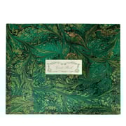 Green Marbled Paper Guest Notebook