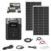 EcoFlow DELTA [2] Solar Kits - 1,800W / 1,024wH Portable Solar Power Station + Choose Your Custom Bundle | Complete Solar Generator Kit | 2023 Model