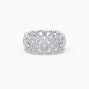 Enchanted Lotus band in white gold