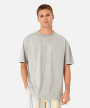The Del Sur Acid Wash Tee - OD Grey