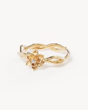 18k Gold Vermeil Bloom Within Lotus Ring