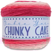 Ombre Yarn - Big Chunky Yarn Cake - Cherry Blossoms , 300g (316 Yards) – Thick Super Bulky #6