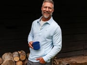 Collared Sweatshirt - Heather Ice