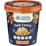 Higher Harvest by H-E-B Non-Dairy Frozen Dessert – Salted Caramel Choco Crunch