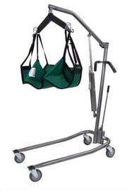 Hydraulic Patient Lift Six Point Cradle Silver Vein Additional Set of 3" Casters
