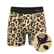 Ball Hammock® Pouch Underwear With Fly | Naughty Cheetah Print