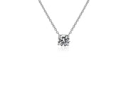 Lab Grown Diamond Floating Solitaire Pendant in 14k White Gold (1 ct. tw.)