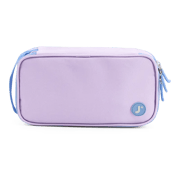 Doodle Pencil Case with Handle Strap in Purple