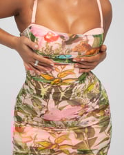 Sweetie Mesh Column Dress - Cheeky Monkey
