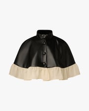 Ruffle Cropped Cape