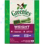 GREENIES Weight Management Large Dental Treats, 17 Count