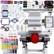 BAi MIRROR 15 Needle Embroidery Machine with Deluxe Mighty Hoop Bundle