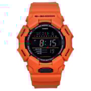 Casio G-Shock Digital Bio-Based Orange Resin Strap Black Dial Quartz GD-010-4 200M Men's Watch