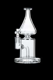 GRAV® Helix™ Clear Straight Base w/ Fixed Downstem Water Pipe