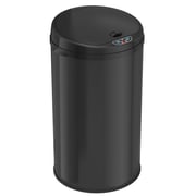 8 Gallon / 30 Liter Round Self-Contained Electric-Motor Sensor Trash Can with AbsorbX (Black)