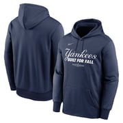 Men's New York Yankees Nike Navy 2025 MLB Postseason Authentic Collection Therma Fleece Hoodie