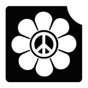 Glitter Tattoo Stencil Flower Power - 5 pack