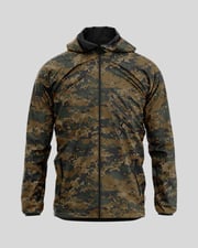 Woodland Digital Camo We The People - Rain  Jacket