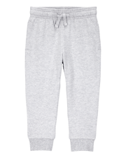 Baby Pull-On Drawstring Joggers - Grey