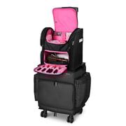 TheLAShop Hairstylist Travel Nail Polish Case with Barber Backpack